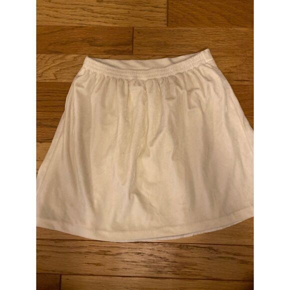Charter Club, women's cream velvet lined pleated elastic waist skirt size 14 - Picture 5 of 8